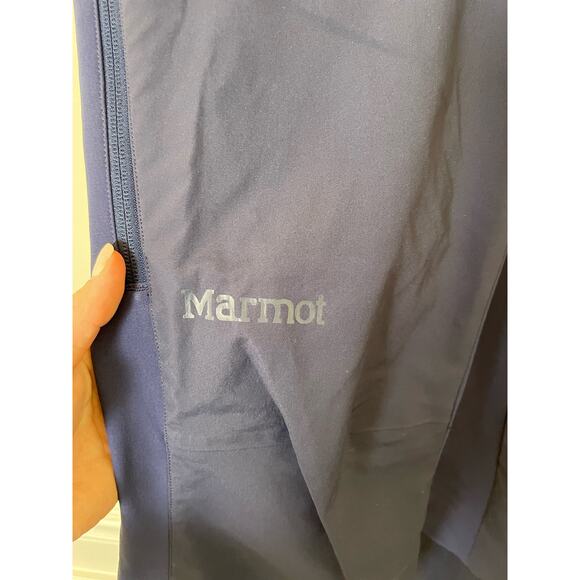 Marmot NWT Rom Gore Tex Infinium Bib Snow Ski Pants Arctic Navy Womens 28 - Picture 5 of 12